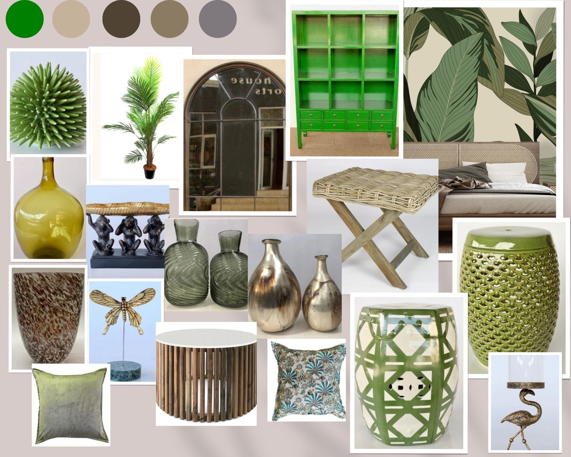 Harmony in Green: Embracing Earthy Elegance