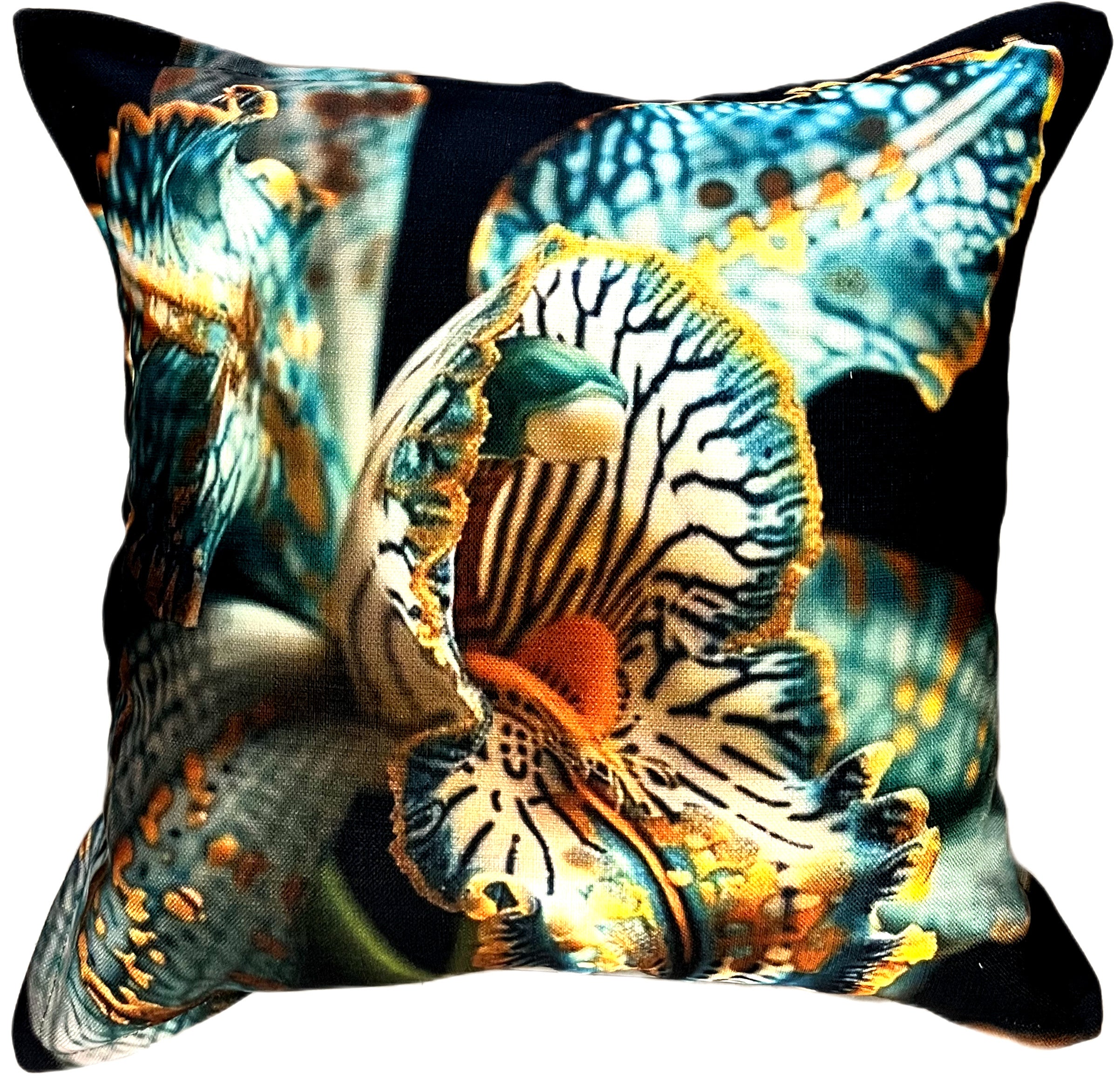 Teal Orchid Scatter Cushions