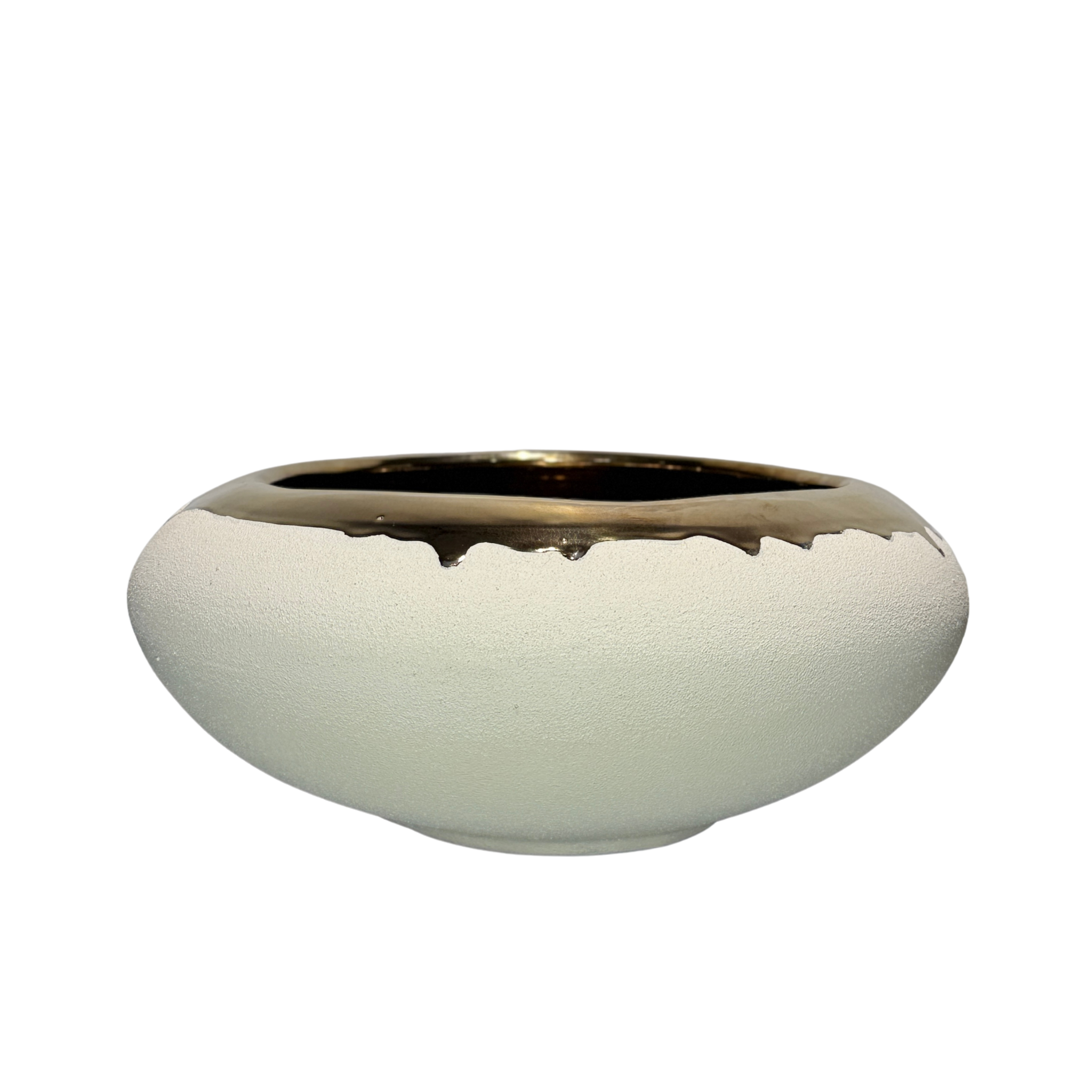 Drip Glaze Bowl White