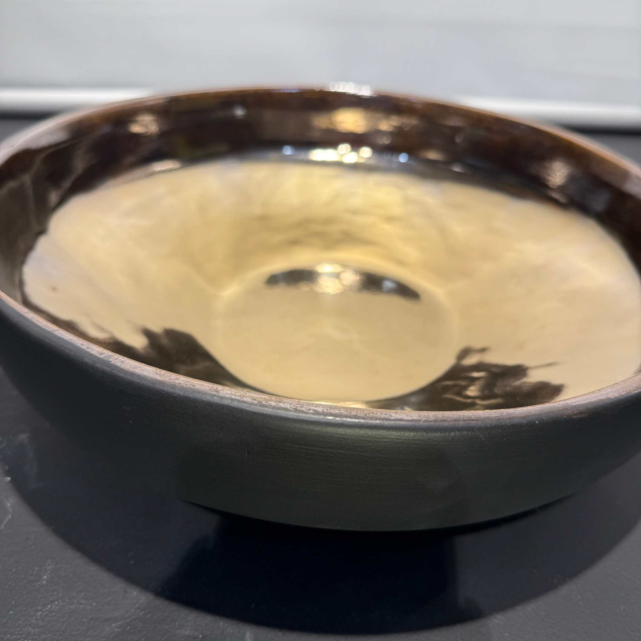 Axis Black Gold Glaze Bowl