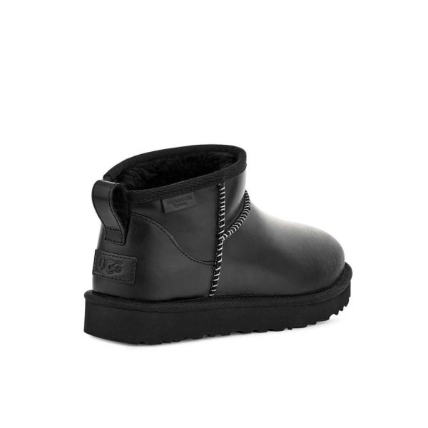 UGG Classic Ultra Mini Leather Regenerate Black