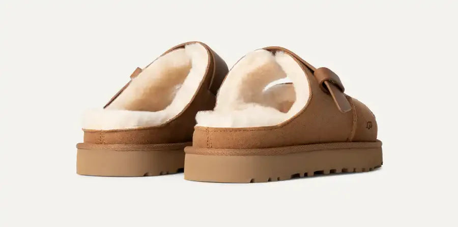 UGG GREENPORT STRAP SLIDE - Chestnut