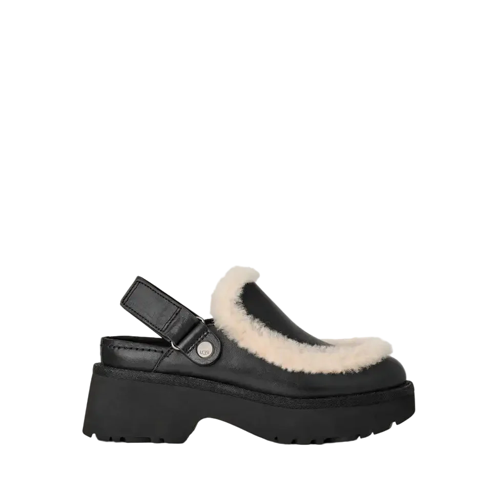 Women's Esmee Leather Clog - Black
