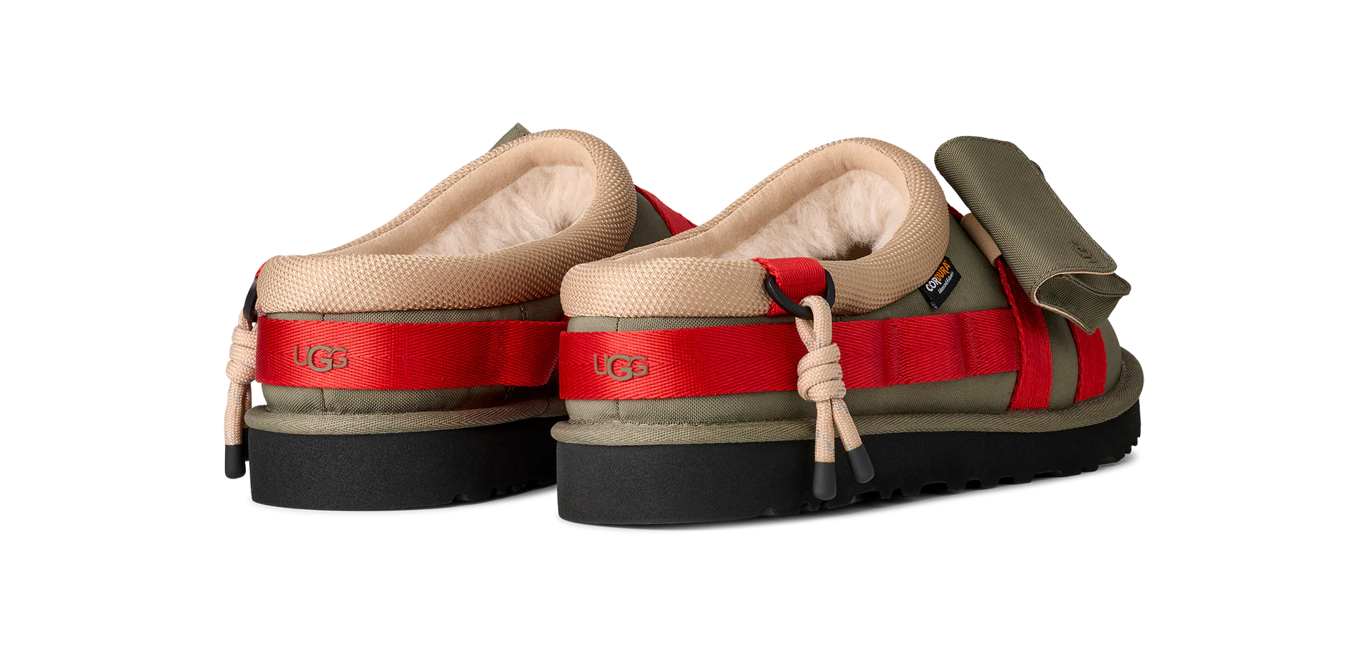 UGG Womens Tasman Wildwood - Burnt Olive/Red Paper