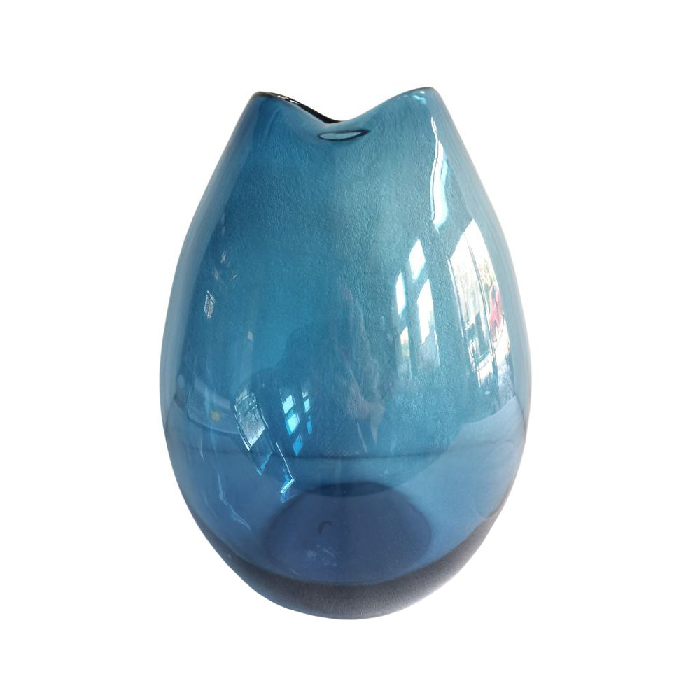 Blue Balloon Vase Glass Vase