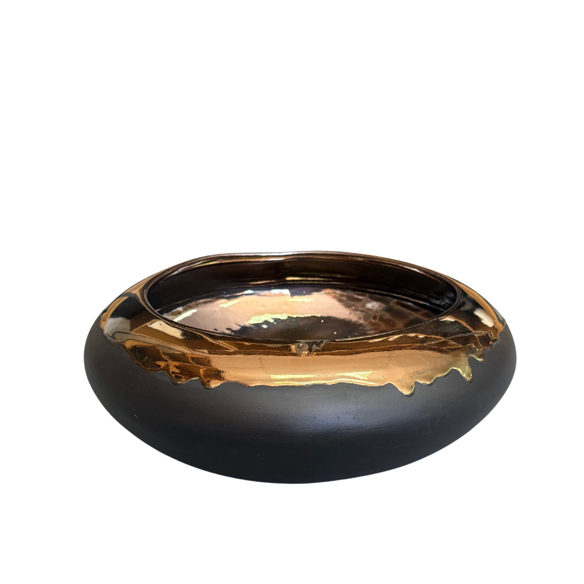 Drip Glaze Bowl Black