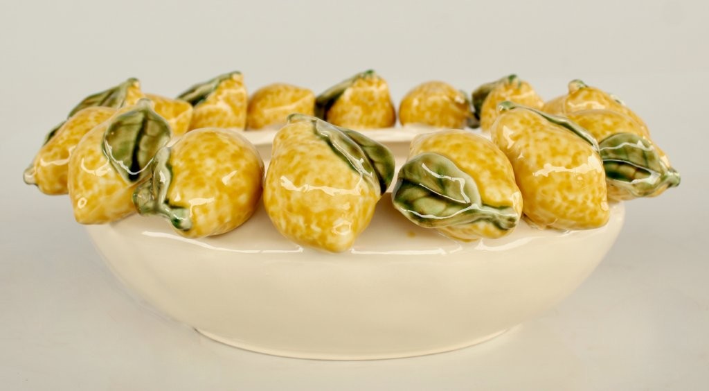 LARGE LEMON CERAMIC BOWL