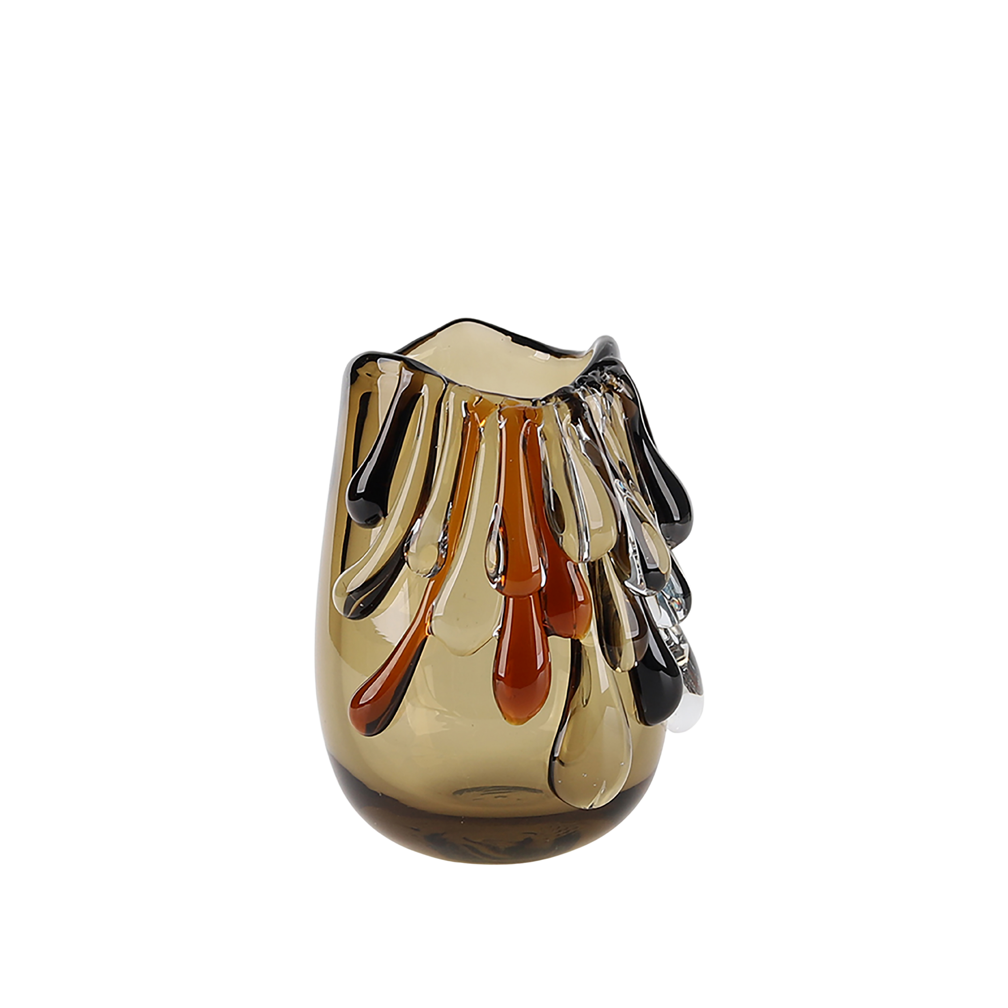 Molten Glass Sculptural Vase