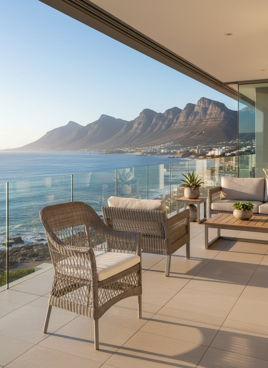 Outdoor PVC Open Weave Chair with Cushion