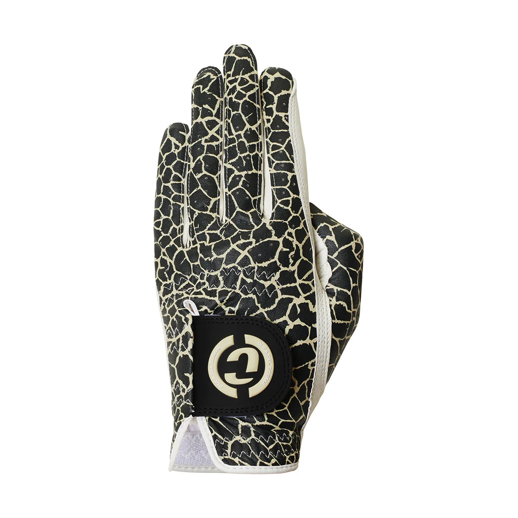 Women's Designer Pro Golf Glove - Giraffe White