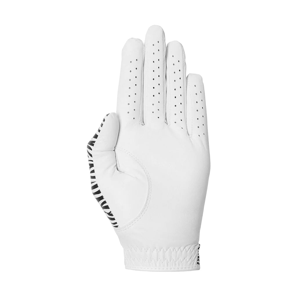 Women's Designer Pro Golf Glove - Zebra White