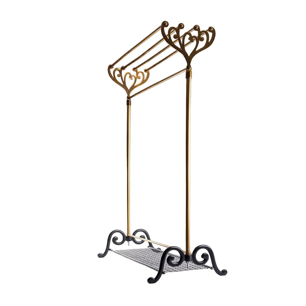 Antique Brass Kings Clothes Rail