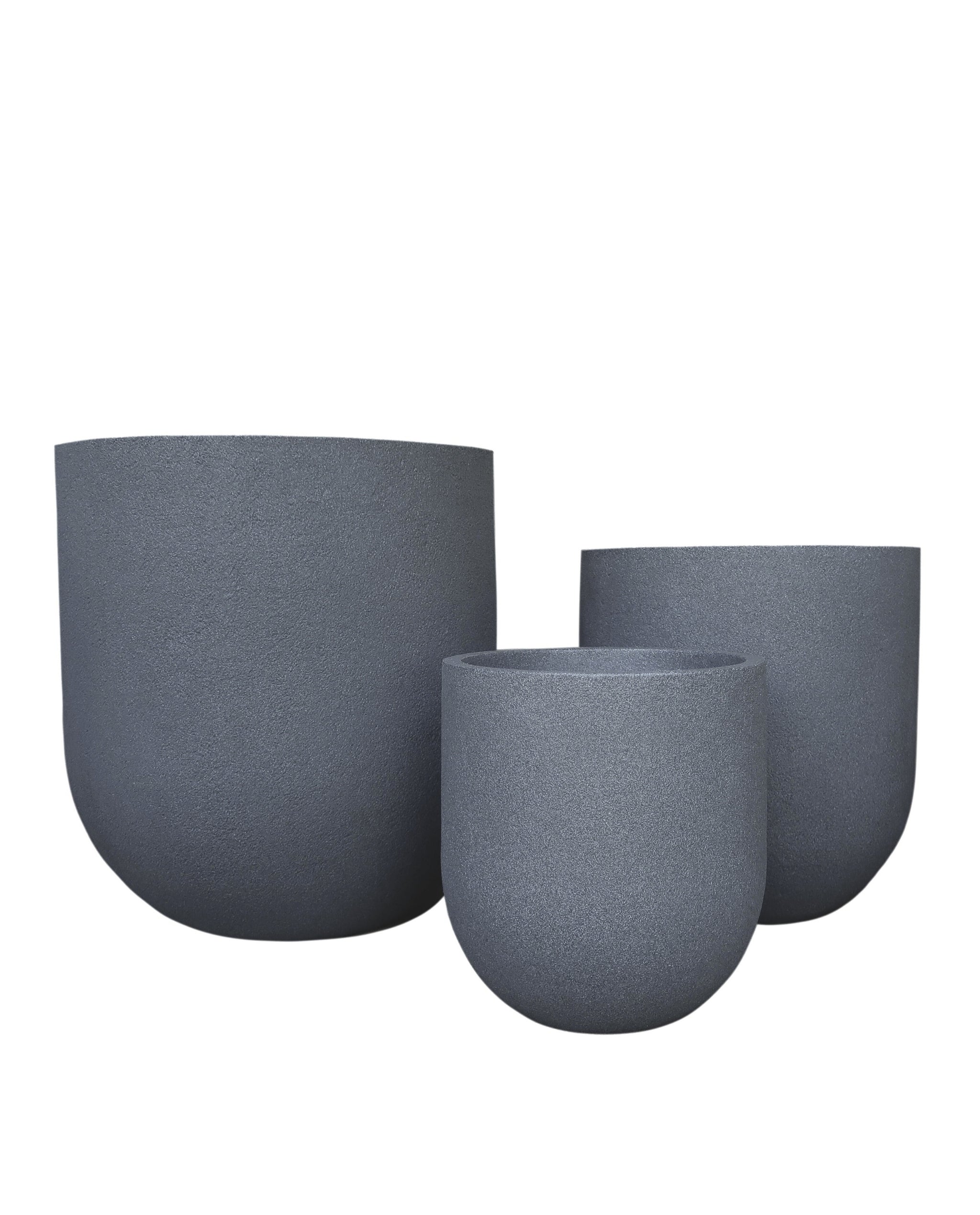 Rustic Cask Set of 3 Outdoor Planters