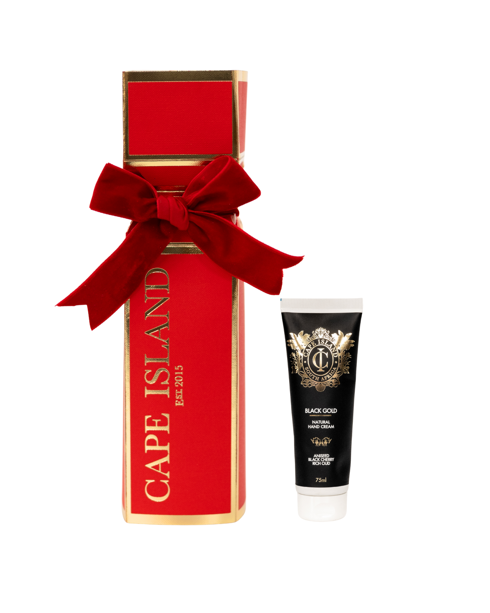 Red Cracker with hand cream - 75ml Set of 4