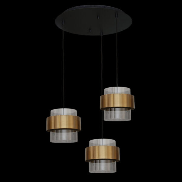 Triple Bonbon Pendant on a Plate