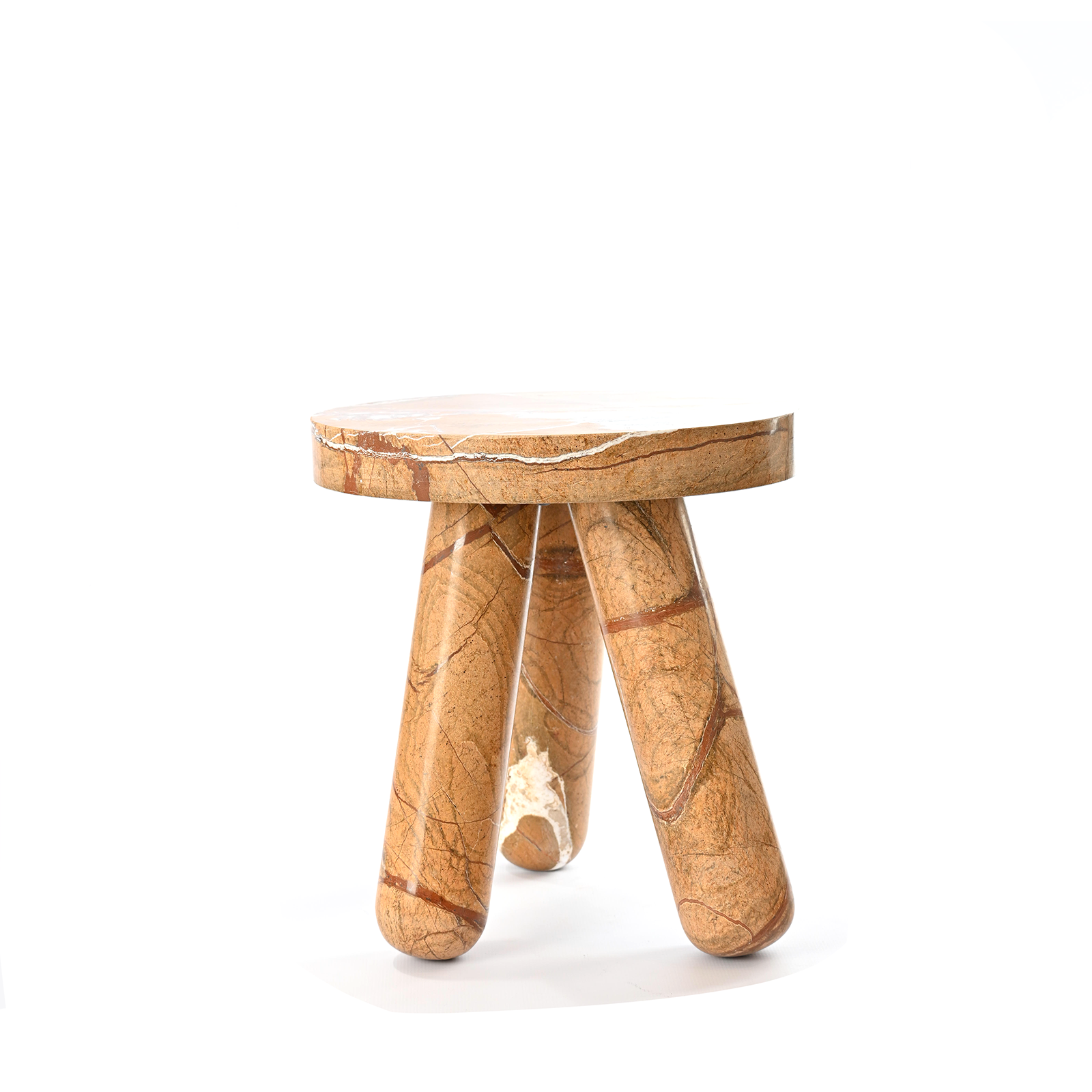 Brown Marble Side Table