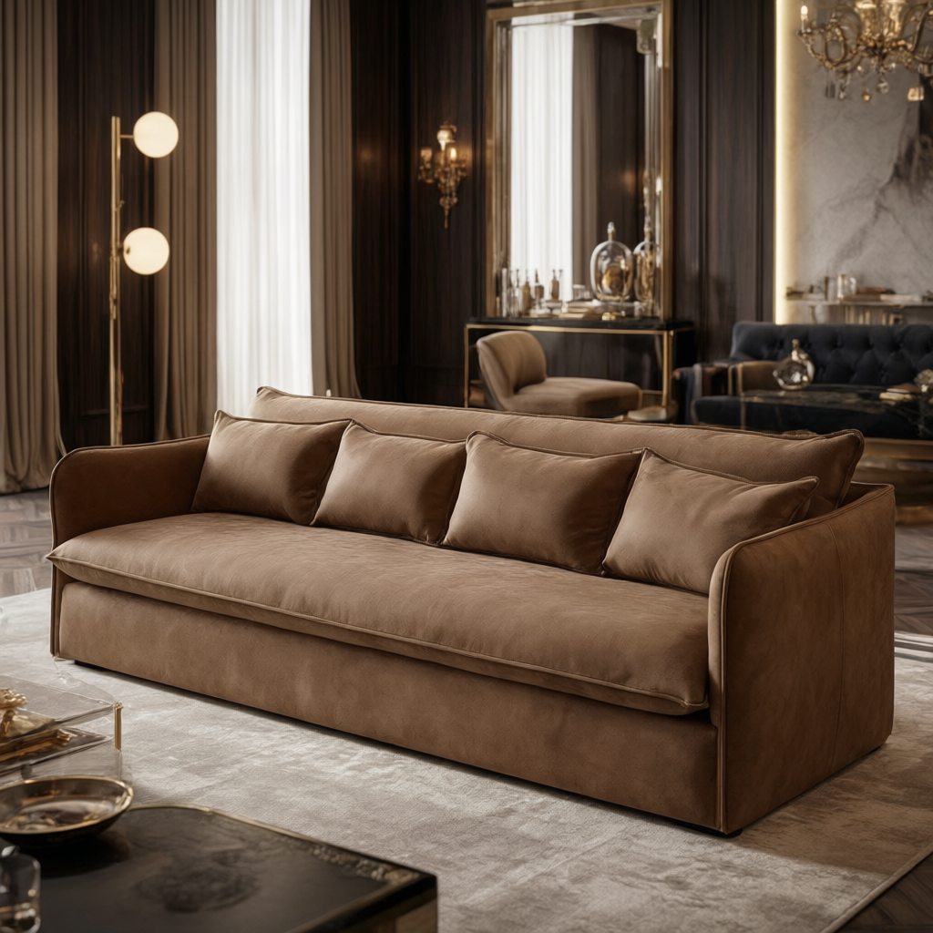 Santorini 4-Seater Sofa in Espresso