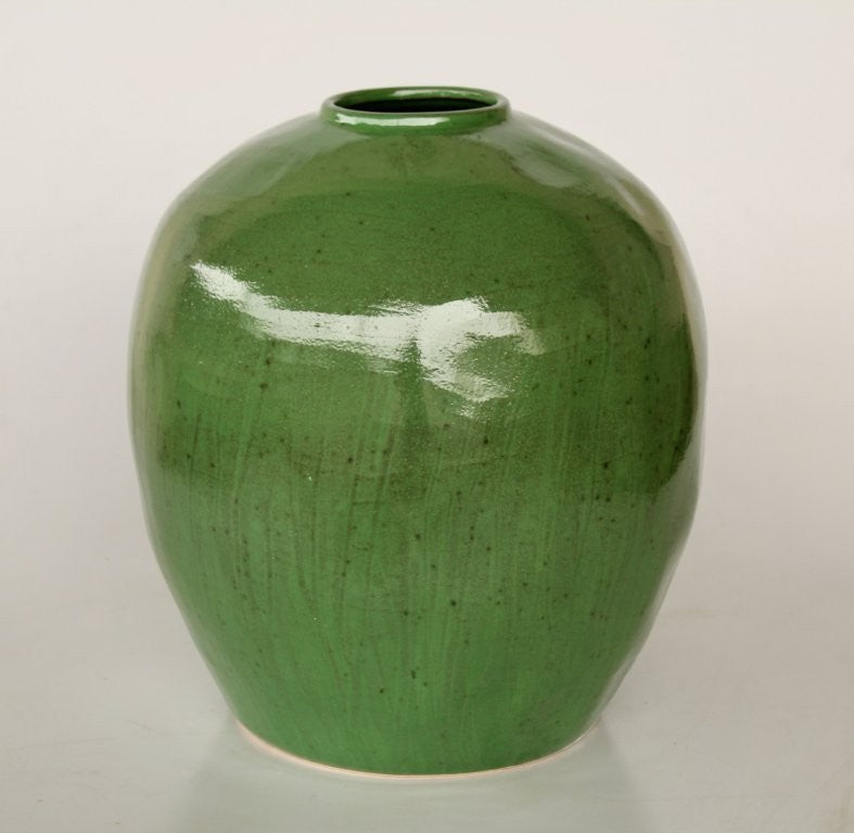 Extra Large Green Ceramic Vase