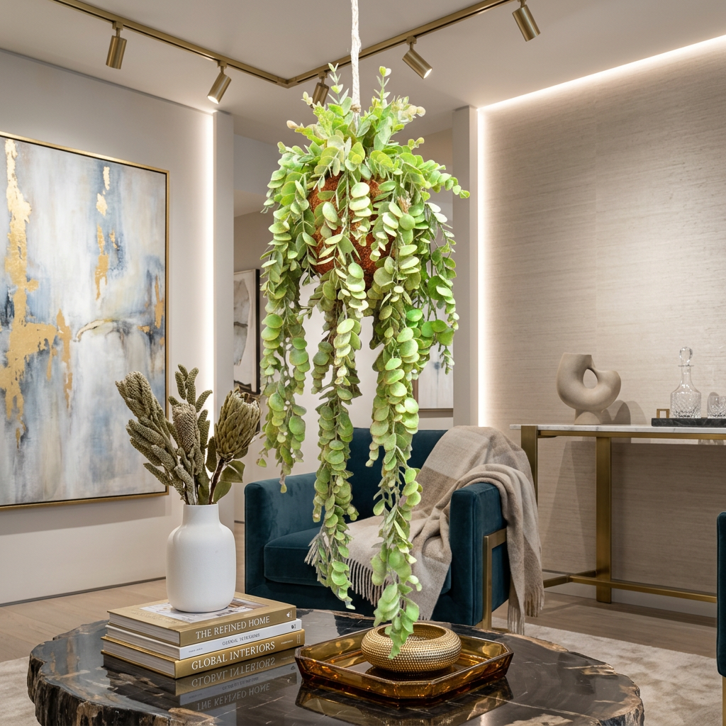 Faux Monkeyvine Hanging Plant