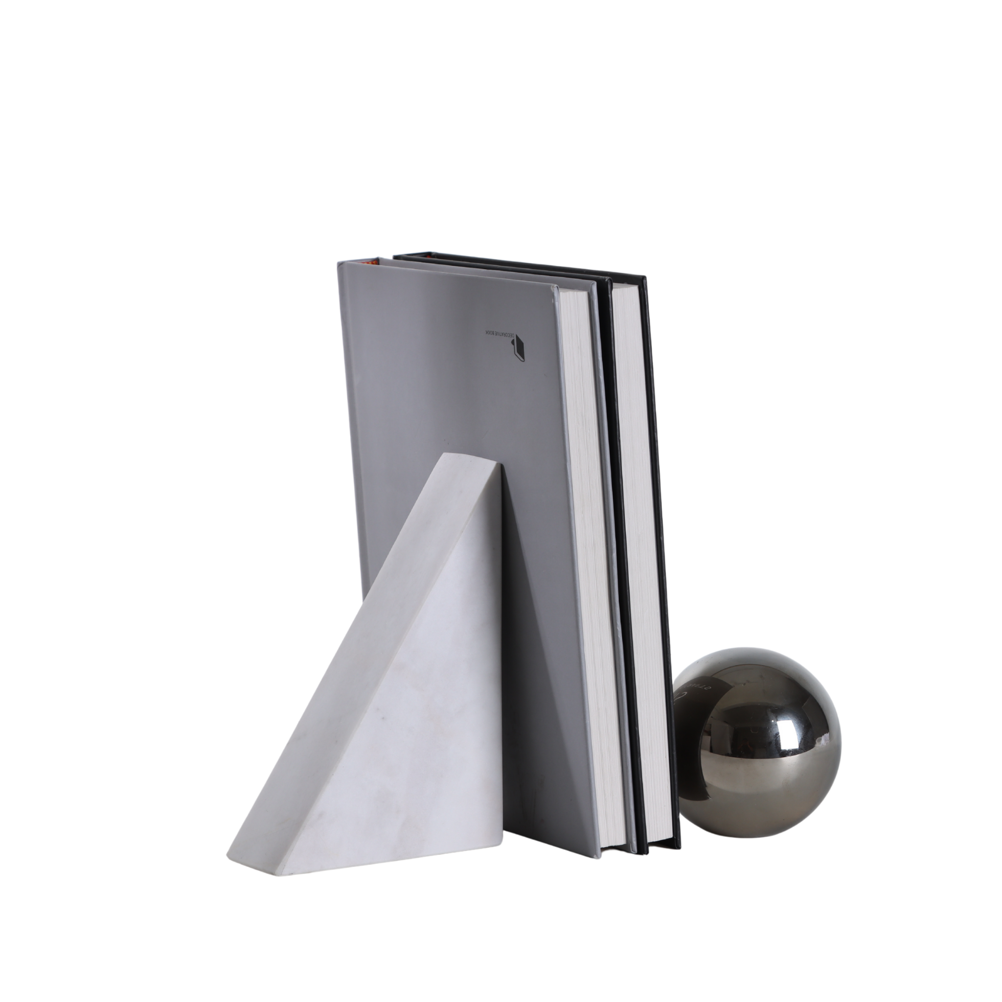 Axis Bookends - Marble & Crystal