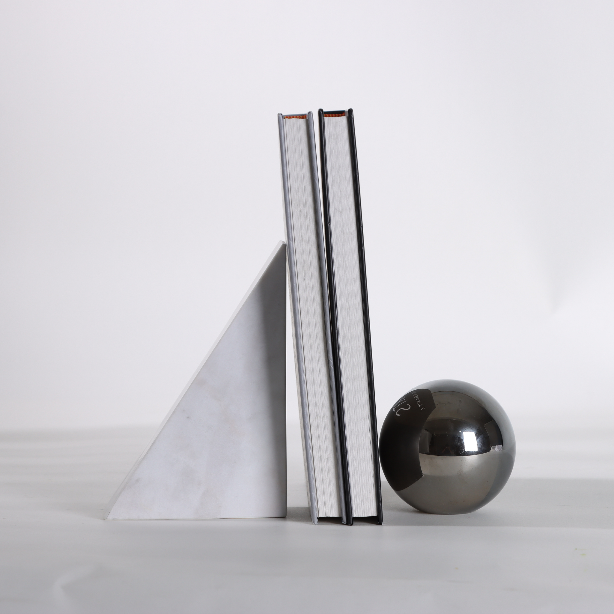 Axis Bookends - Marble & Crystal