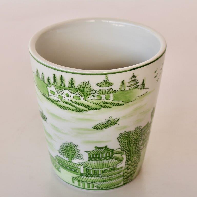 Small Lime Green Chinese Planter