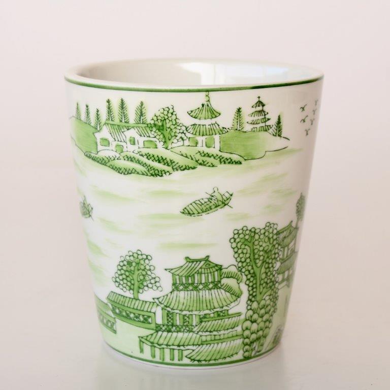 Small Lime Green Chinese Planter