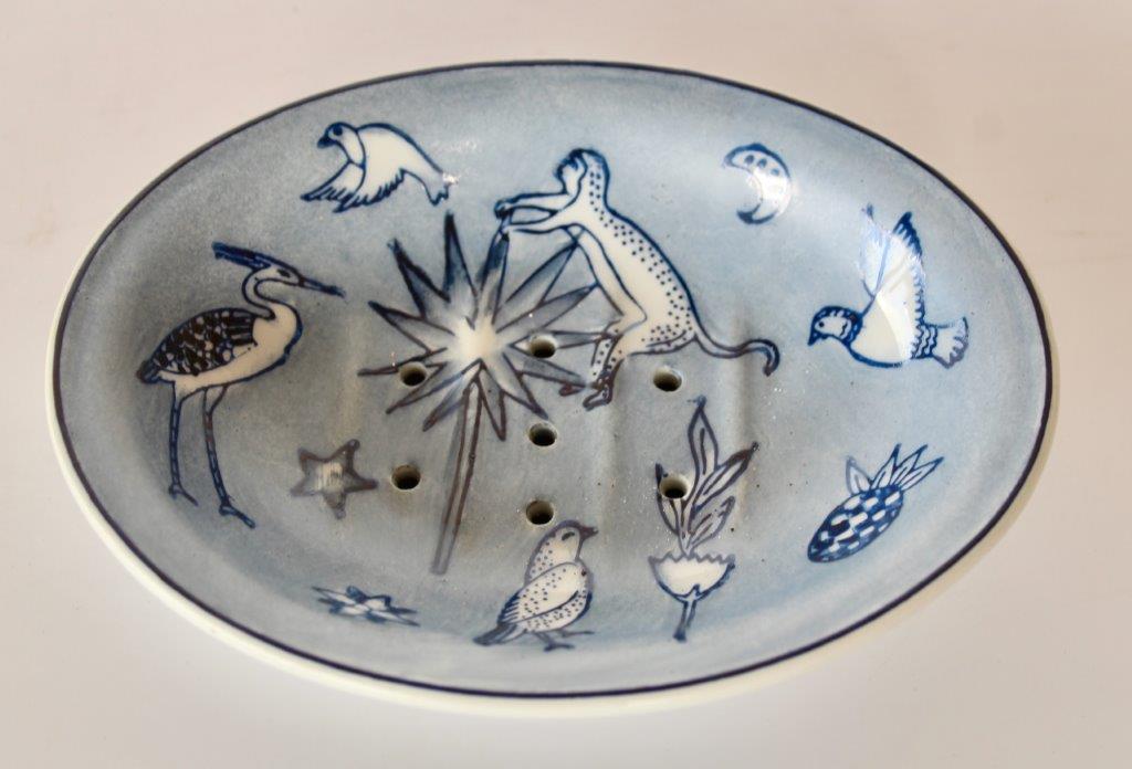 Blue & White Tiger Moon Dish