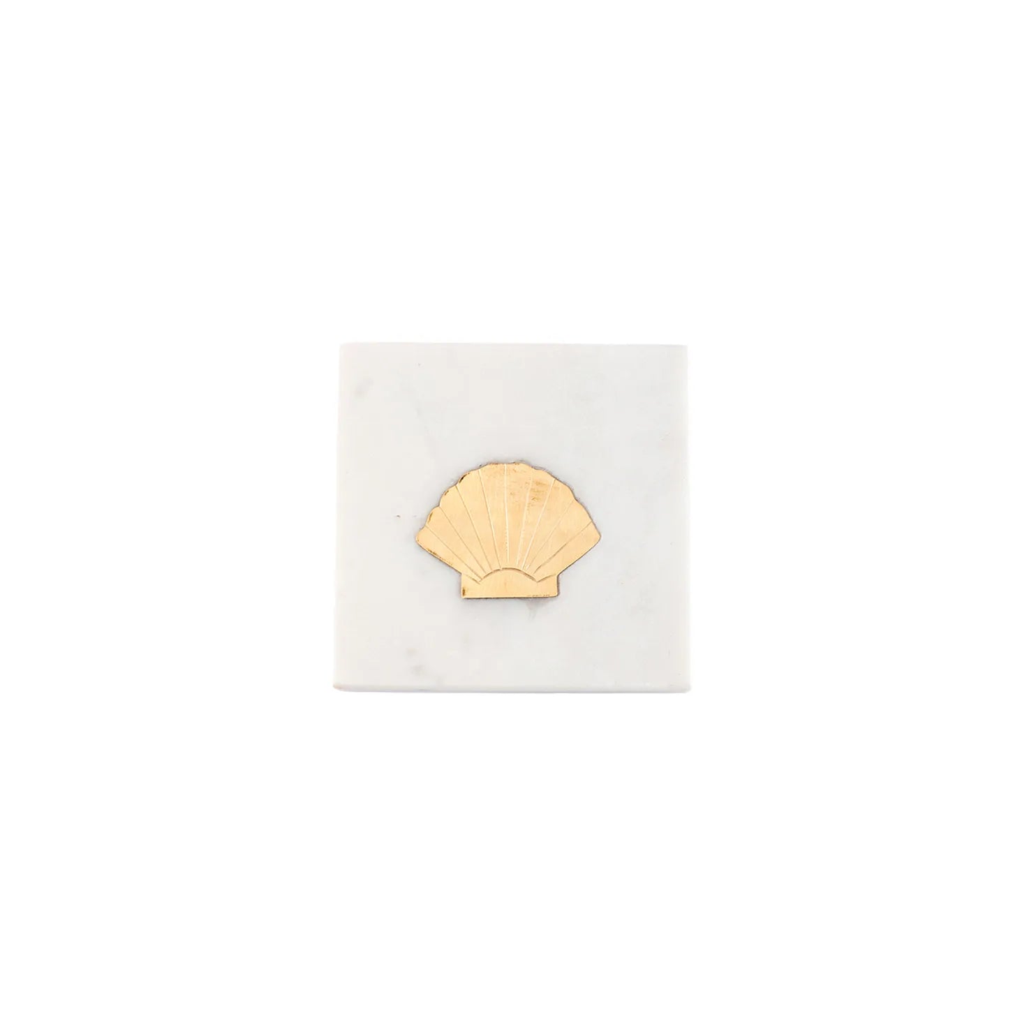 COASTER MARBLE SHELL SET OF 4