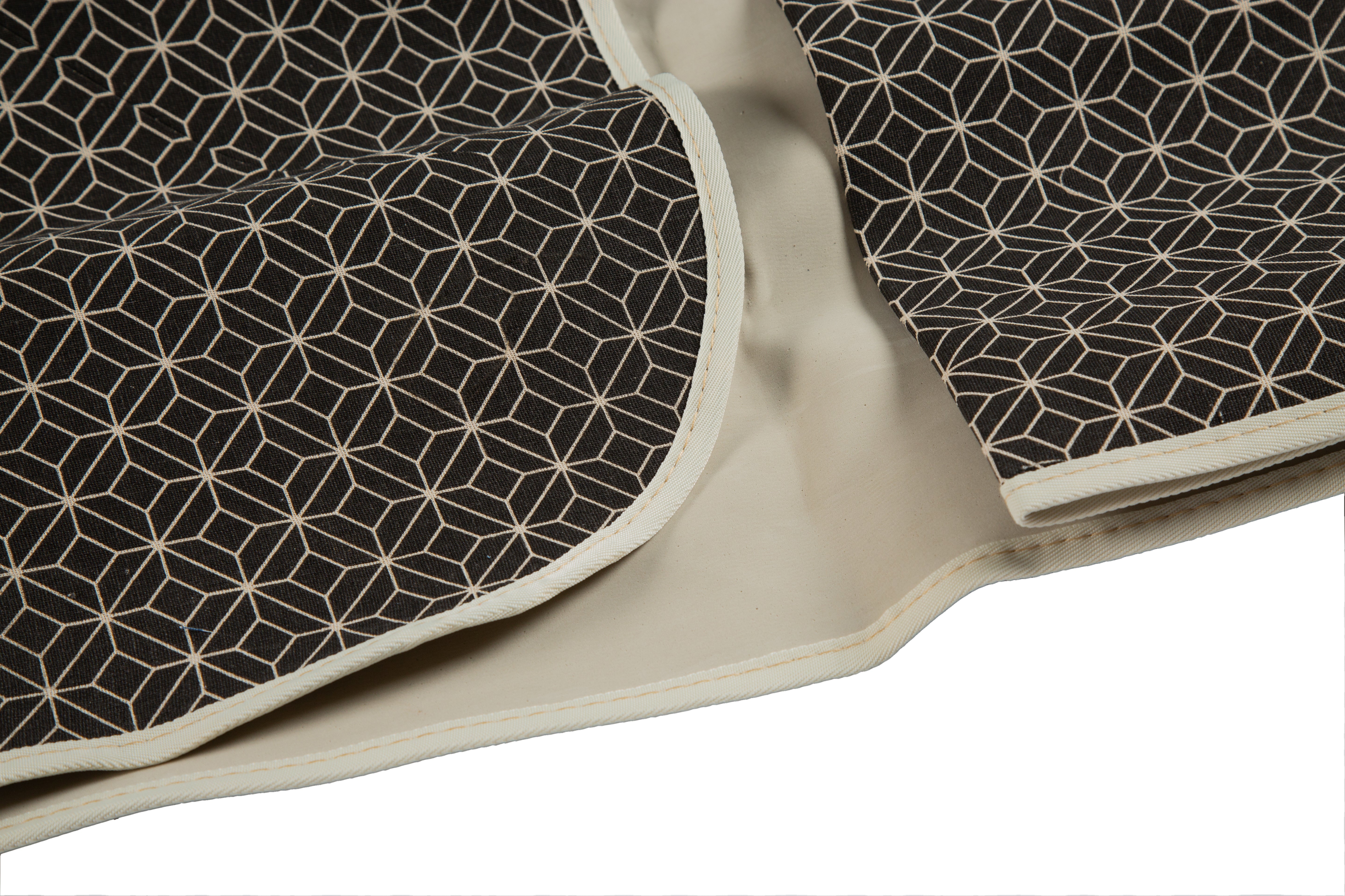 Black Geometric Picnic Blanket