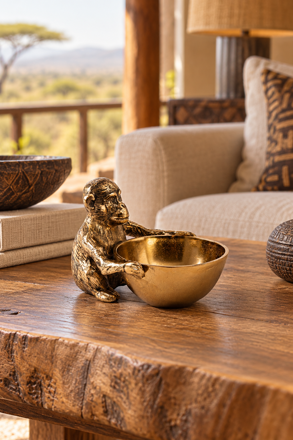 RAFIKI MONKEY BOWL BRASS