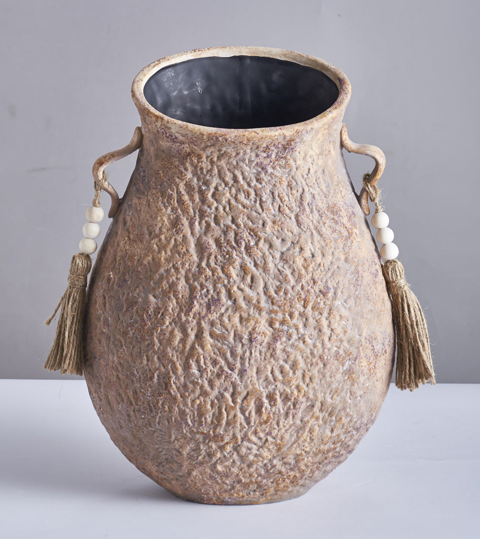 Buffalo Rust Ceramic Vase