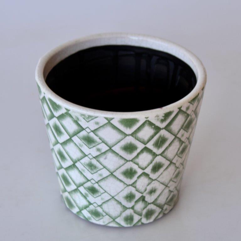 Green Round Hexagonal Planter