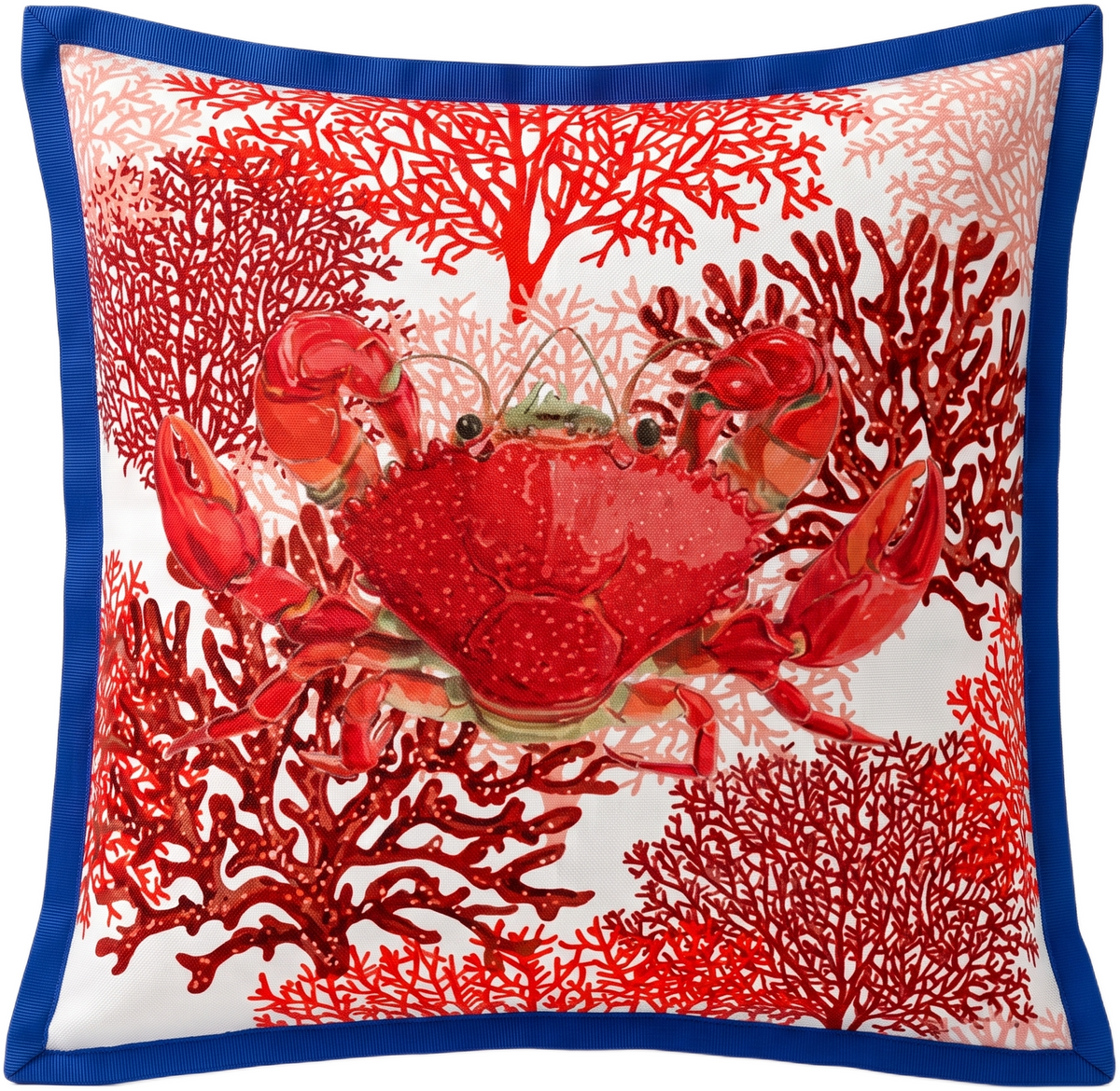 CORAL CRAB SCATTER CUSHION