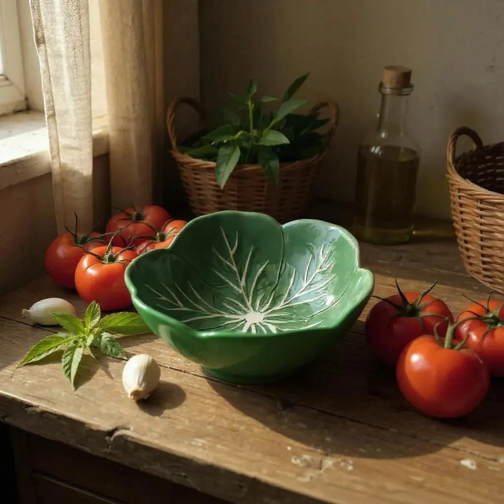 Green Cabbage Bowls 2 Piece