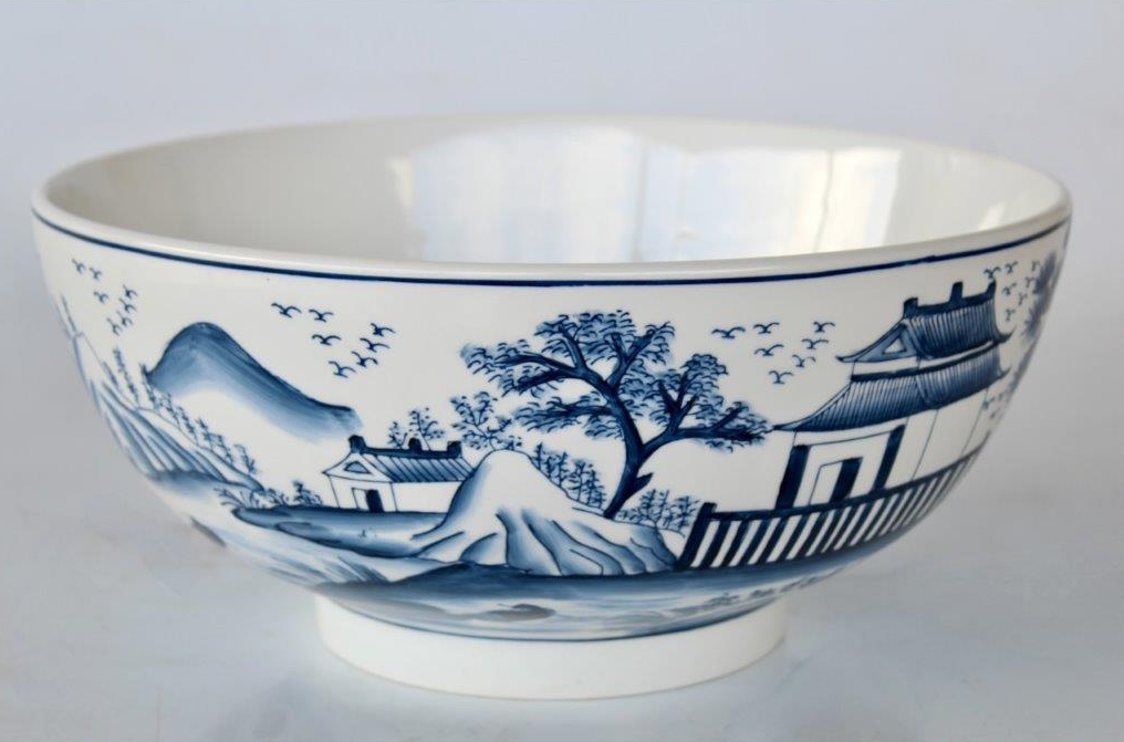 Large Blue Chinese Bowl - NetDécor 