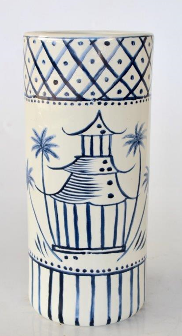 Blue Pagoda Umbrella Stand - NetDécor