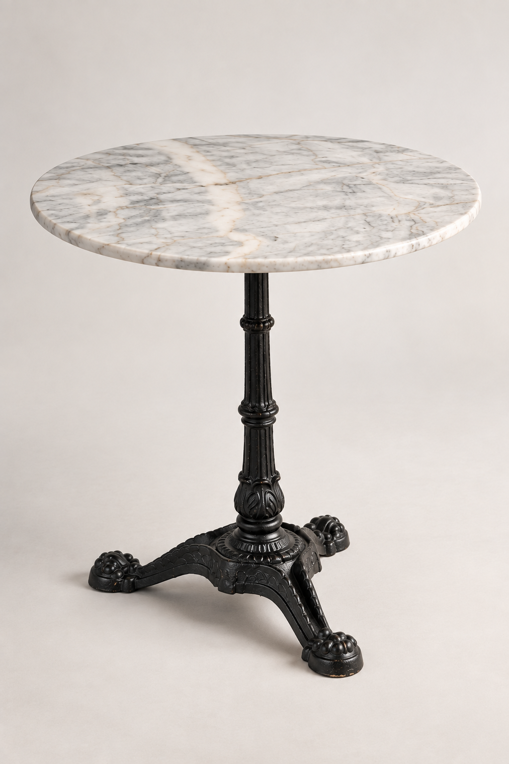 80cm WHITE ROUND MARBLE TABLE