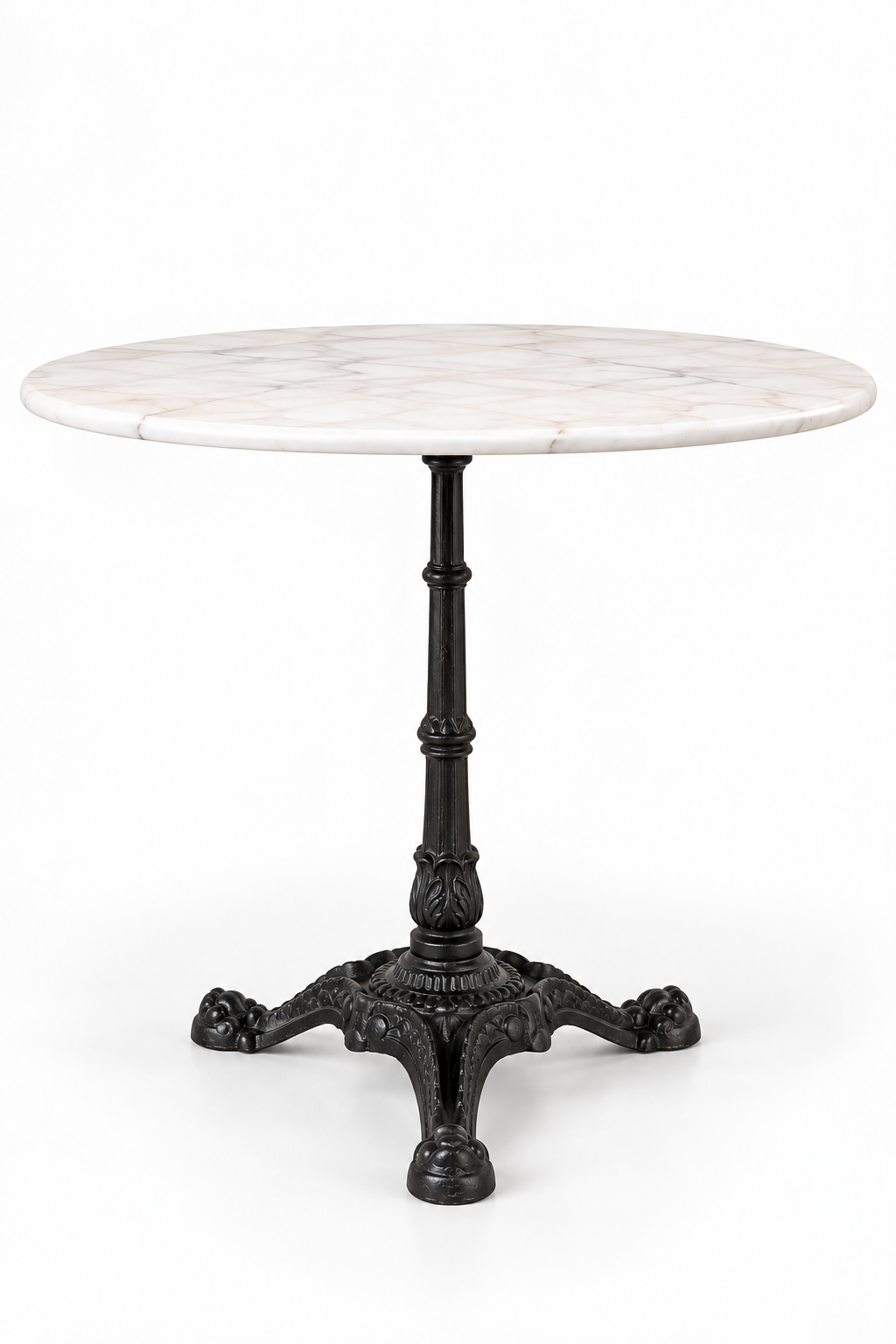 80cm WHITE ROUND MARBLE TABLE