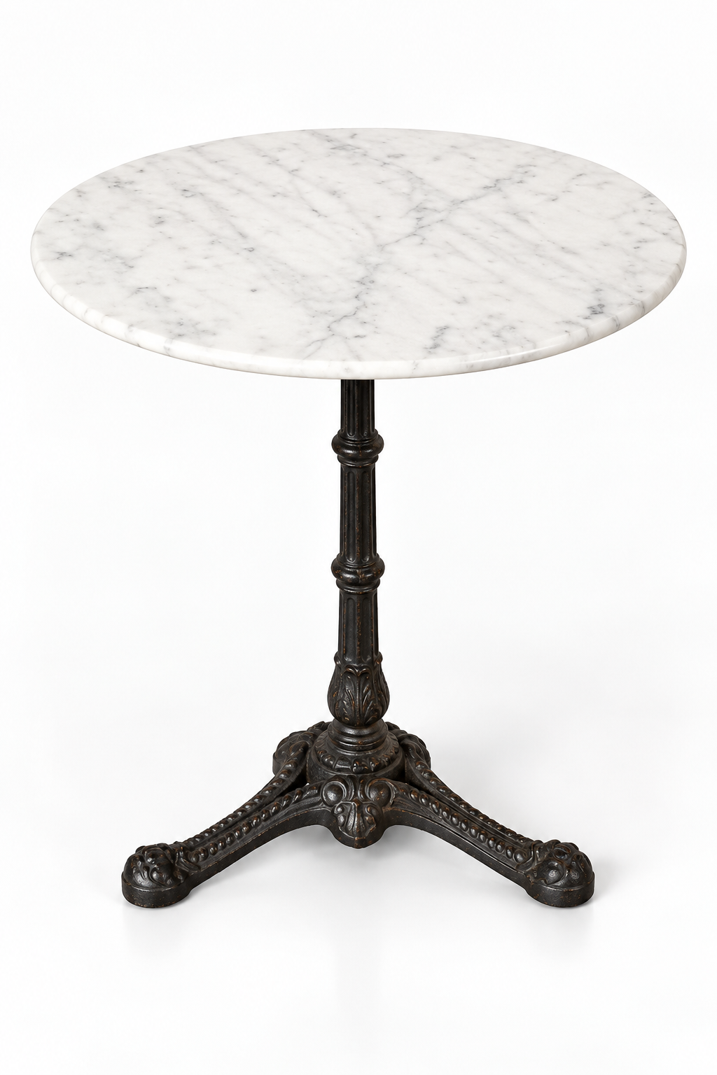 60cm WHITE ROUND MARBLE TABLE