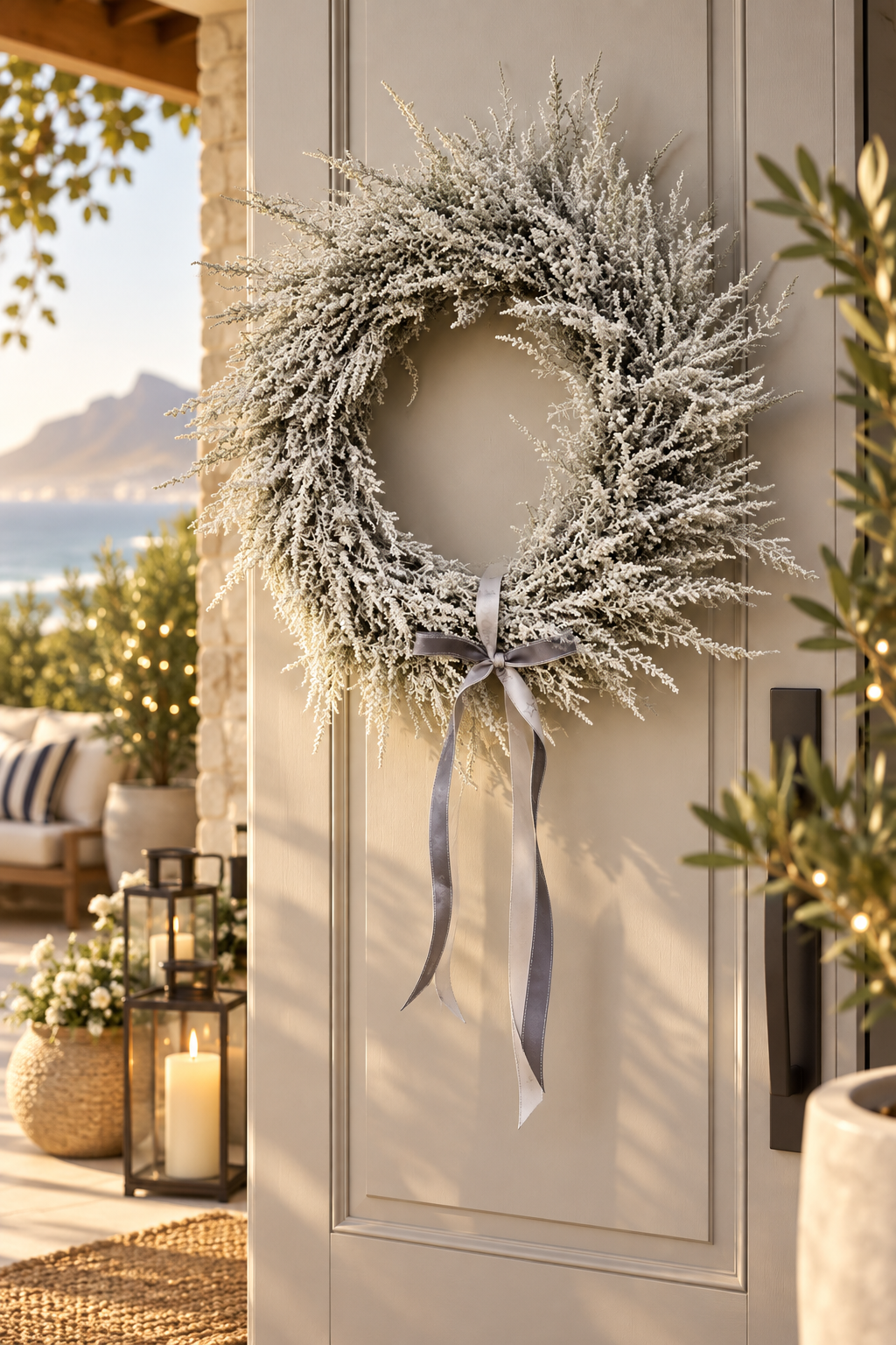 Slangbos Wreath – White