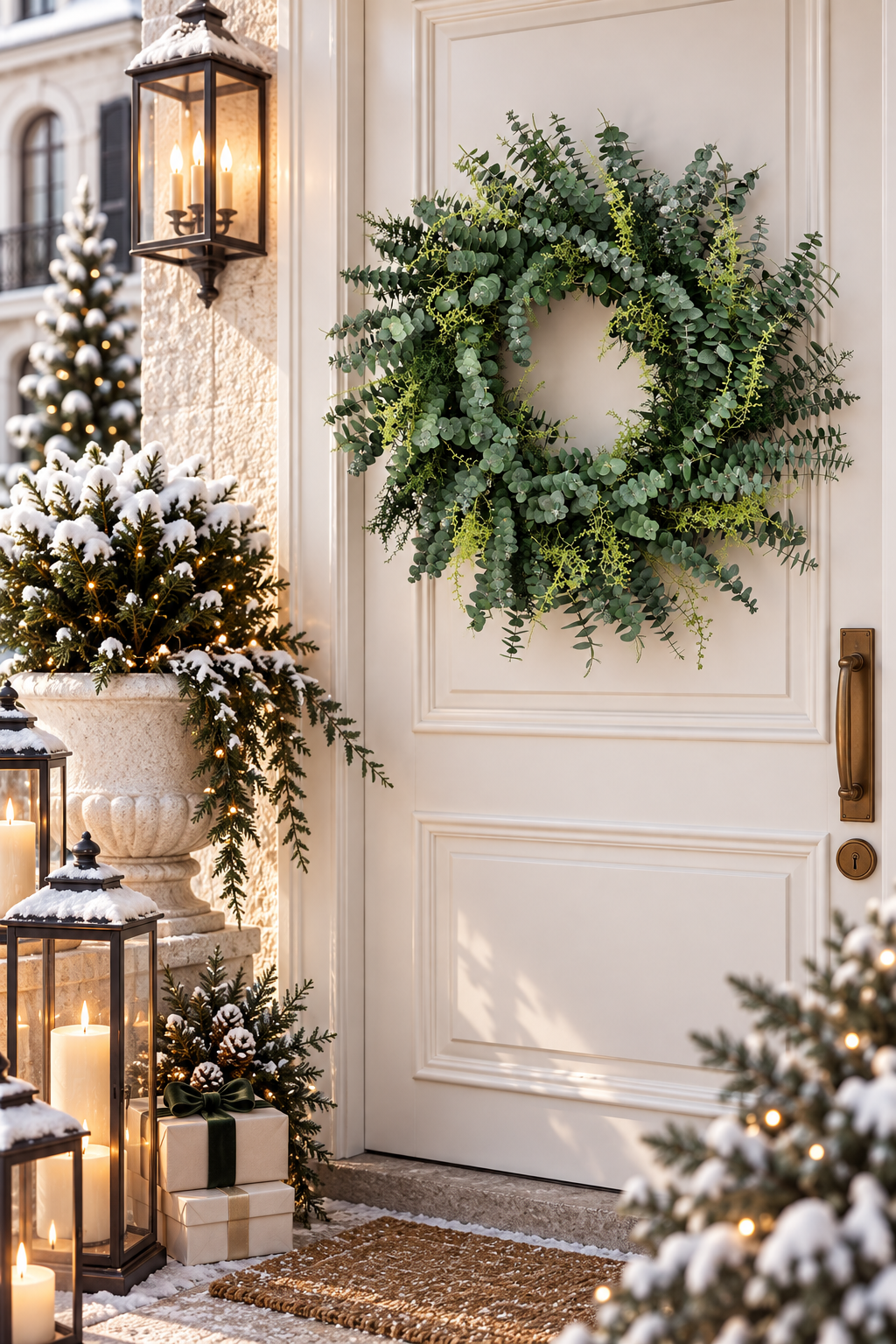 Designer Pennygum & Slangbos Mixed Wreath – Green