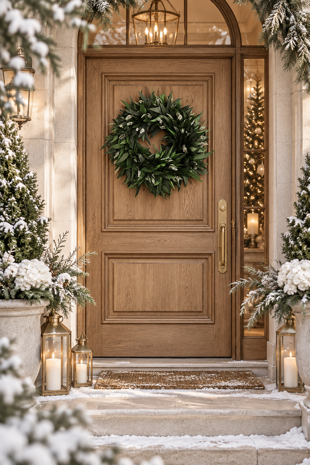 Bluegum & Spatalla Mixed Wreath – Green