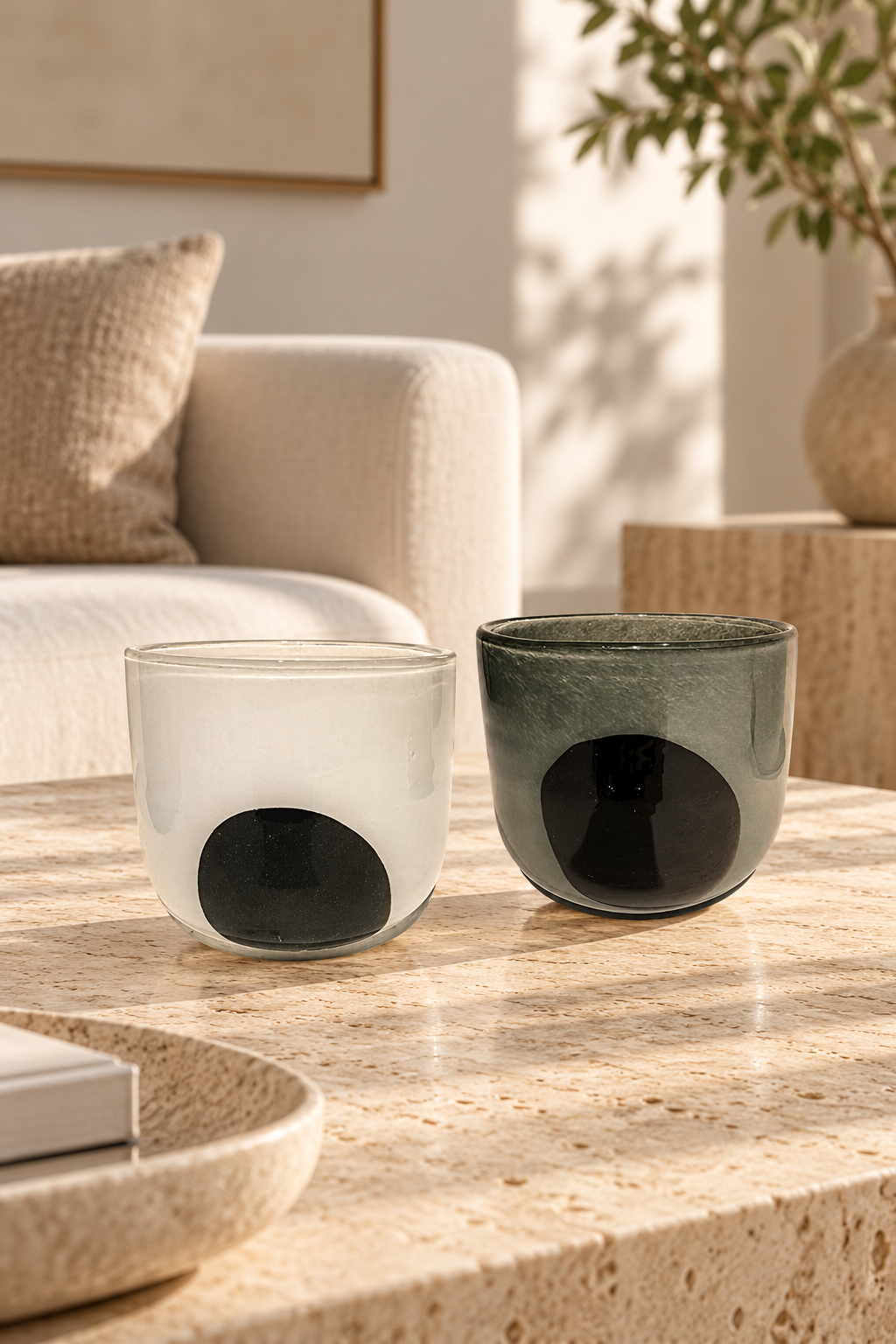 Black Dot Vase