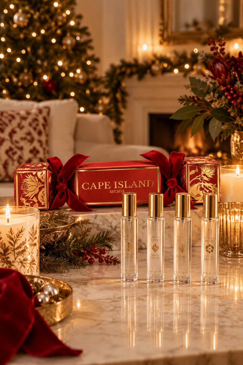 Crimson Cracker with Eau De Parfum 15ml - Set of 4