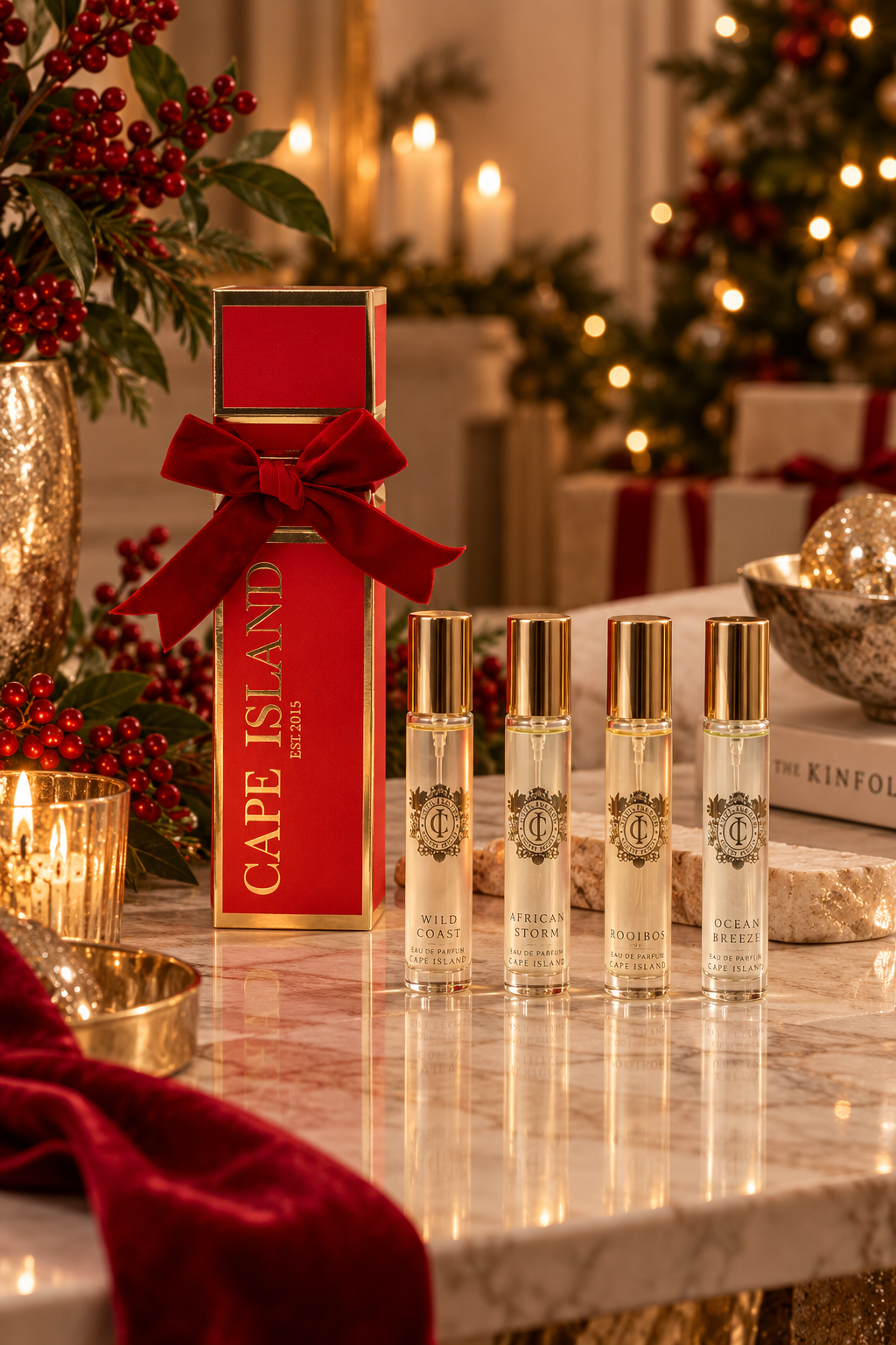 Red Cracker with Eau De Parfum 15ml - Set of 4