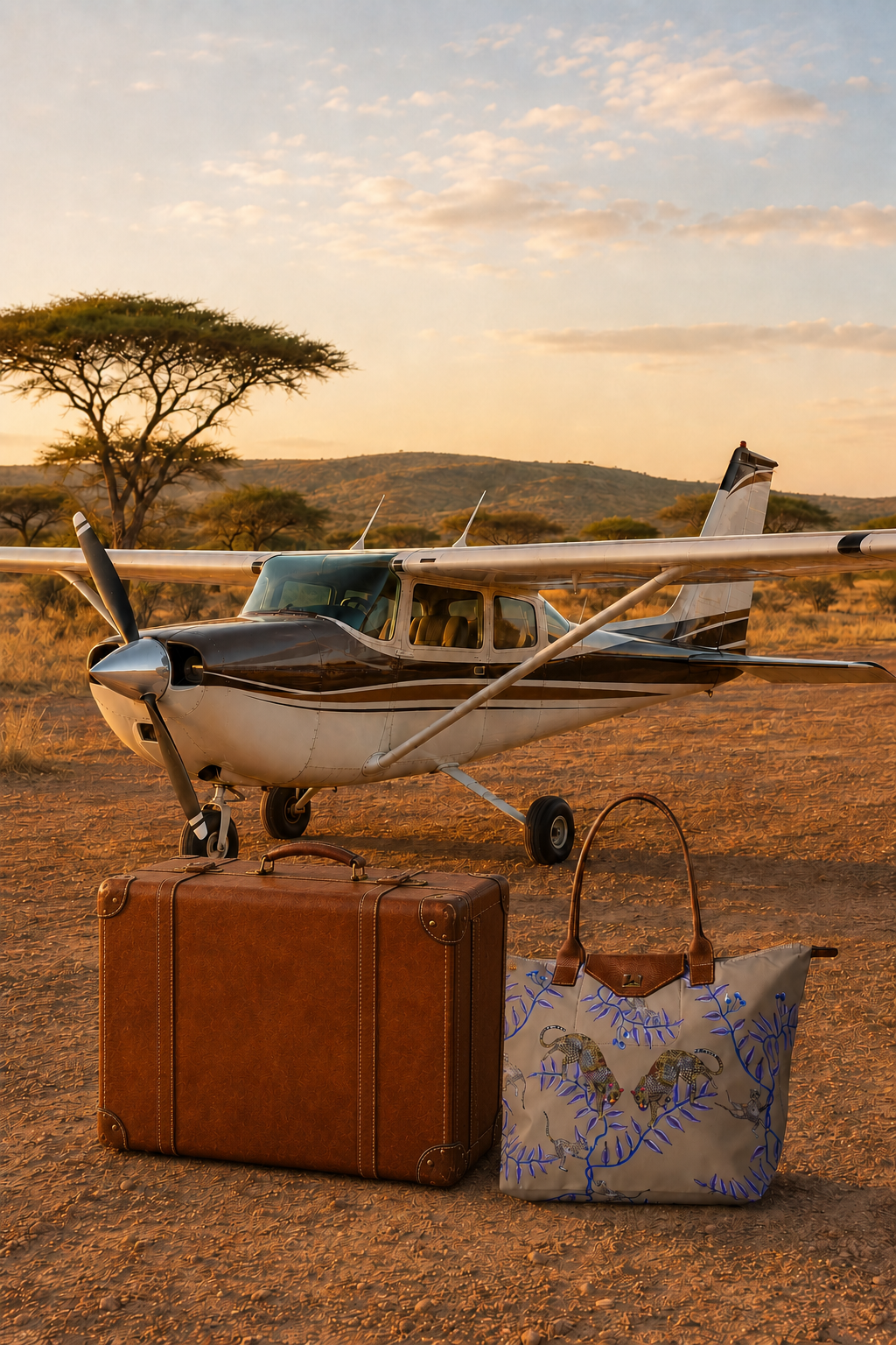Foldable Safari Tote -Sahara Sand