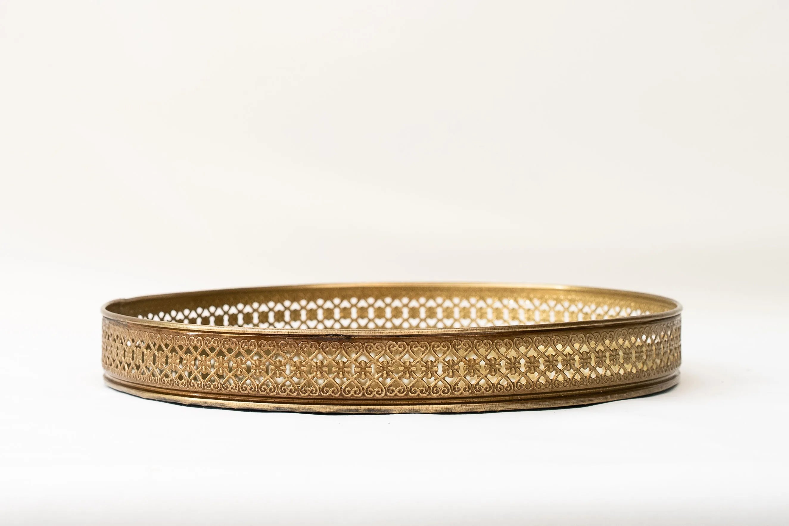 MIRROR TRAY FRENCH ROUND S