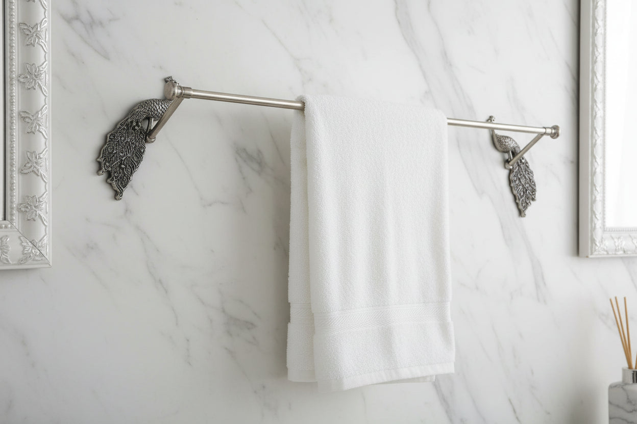 Towel Rail Peacock - Pewter