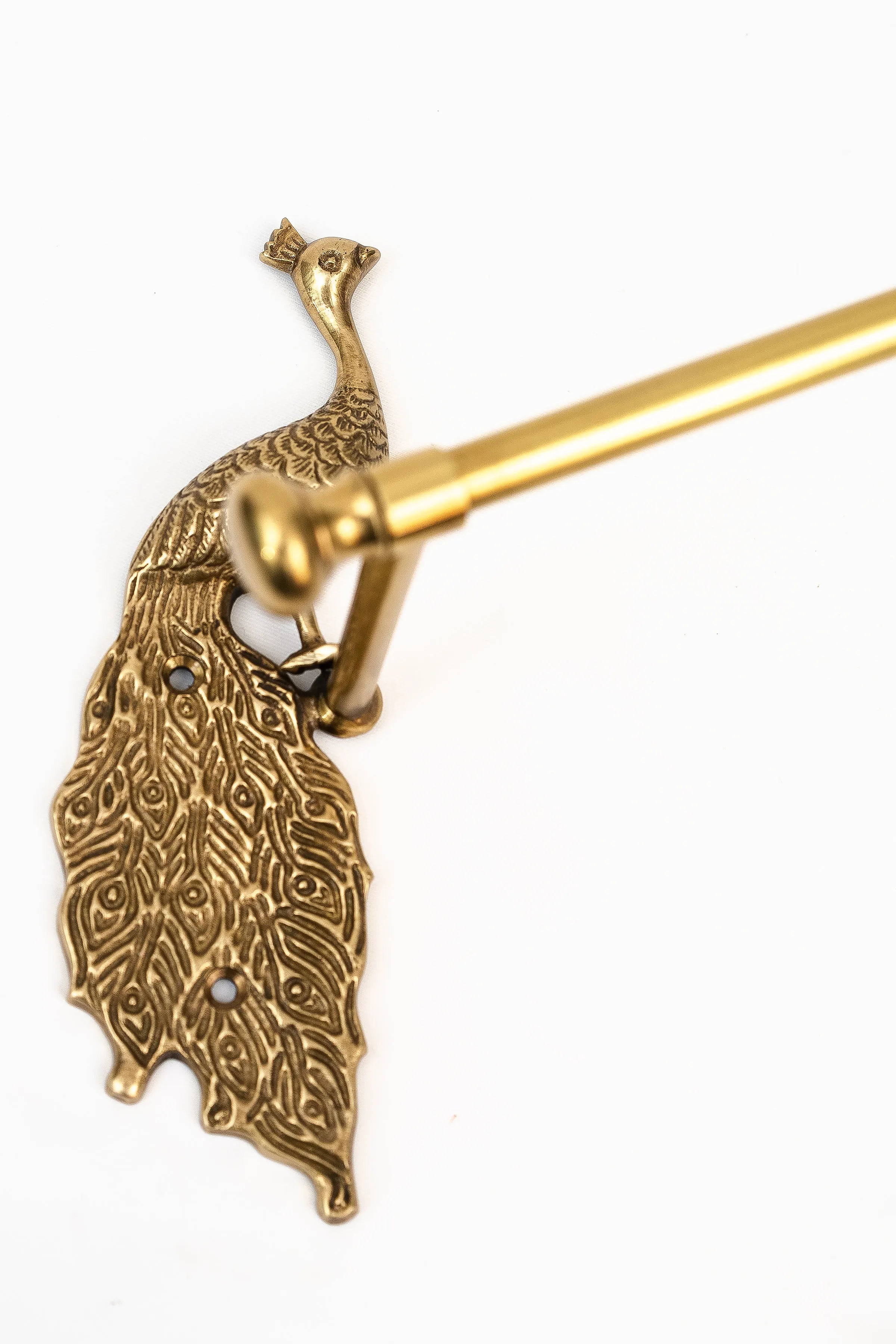 Toiler Paper Holder Peacock - Antique Brass